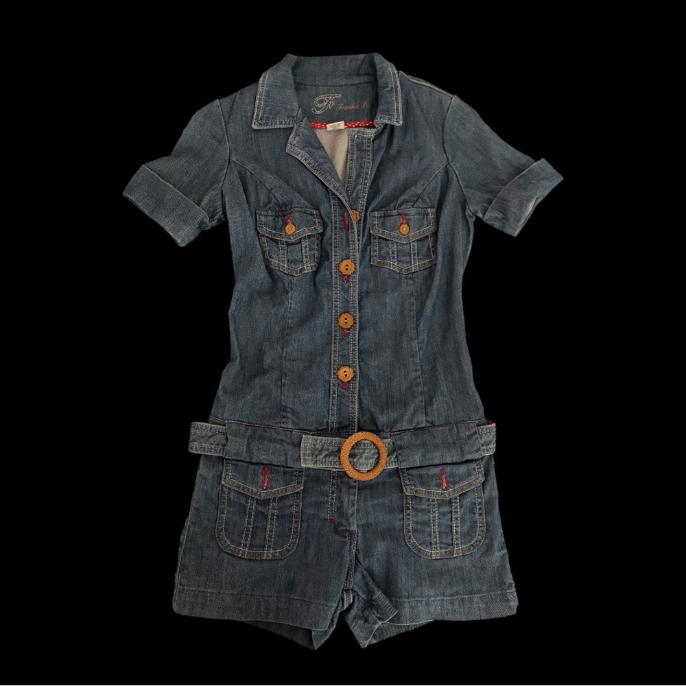 Frankie b denim romper